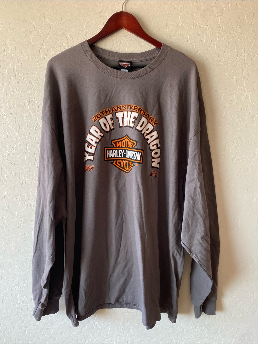 Harley-Davidson 20th Anniversary Gray Long Sleeve Tee, Maryville, TN 3XL